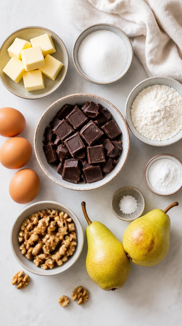 Birnen-Walnuss-Brownies