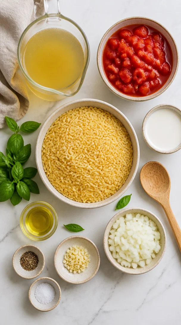 Cremiges Tomaten-Orzo