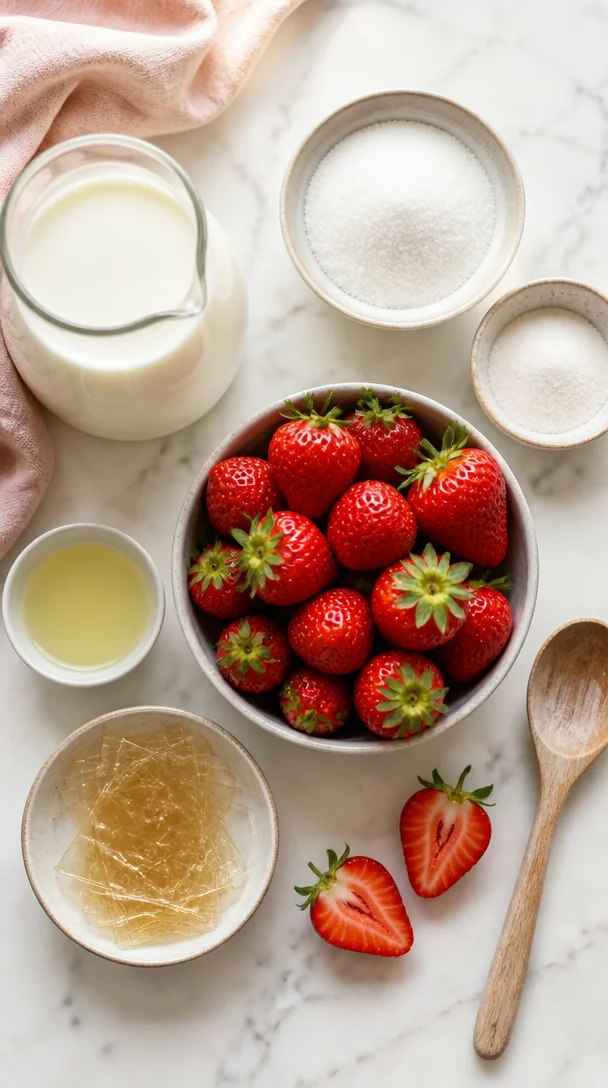 Erdbeer Panna Cotta im Glas