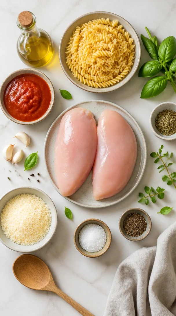 H&auml;hnchen-Tomaten-Pasta