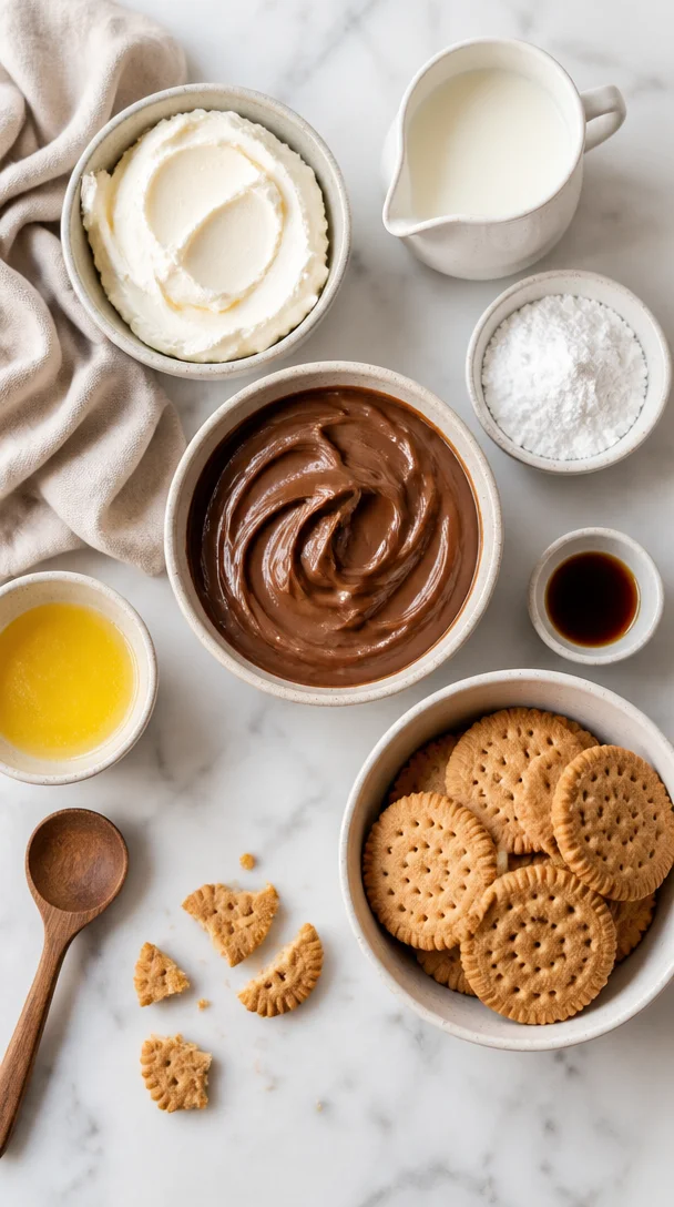 No Bake Nutella Cheesecake
