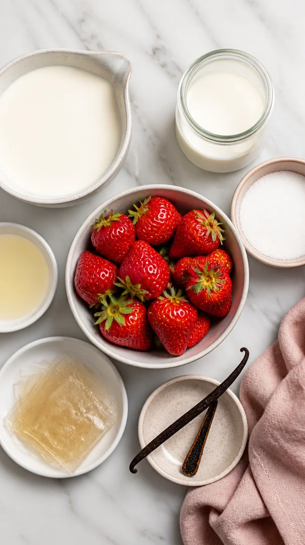 Panna Cotta vanille fraise