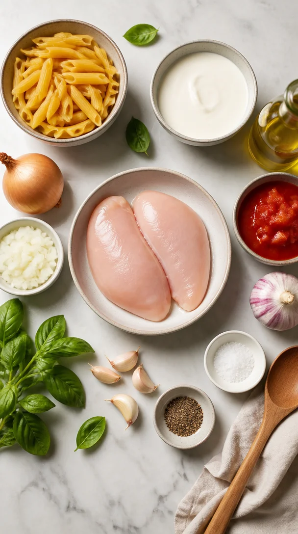 Saftiges Heiratsantrag-H&uuml;hnchen-Pasta
