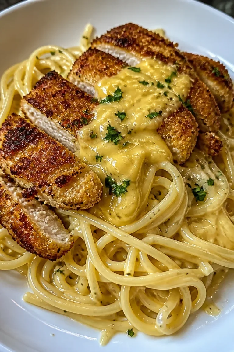 Schnelles Hähnchen Pasta Gericht mit frischen Zutaten auf einem Teller