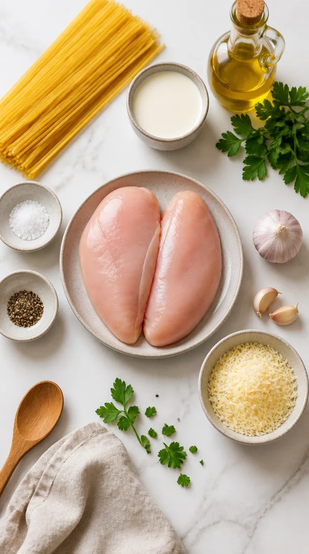 Schnelles H&auml;hnchen mit Pasta