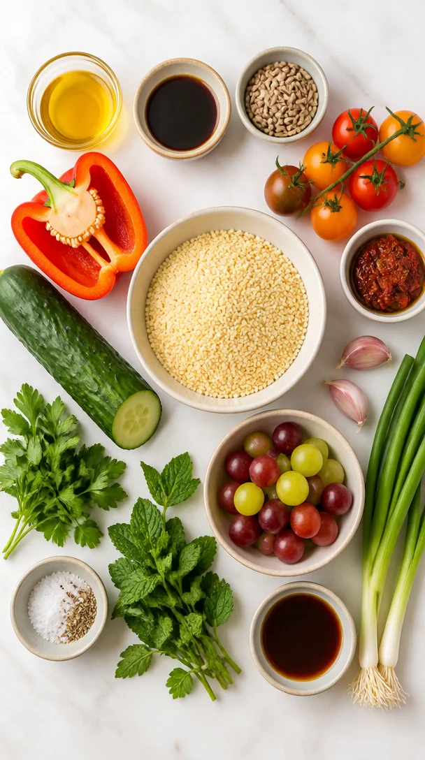 Sommerlicher Couscous-Salat mit Zitrone
