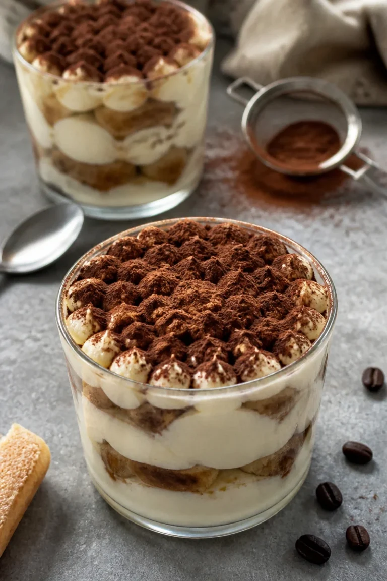 Köstliches Tiramisu Originalrezept mit Kaffee und Mascarpone.