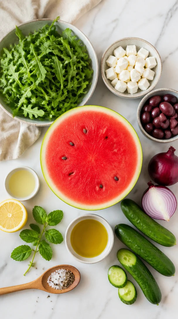 Wassermelonen Feta Salat