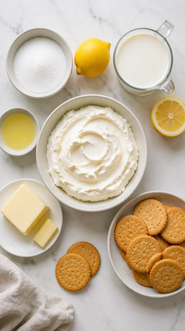 Zitronen Käsekuchen ohne Backen